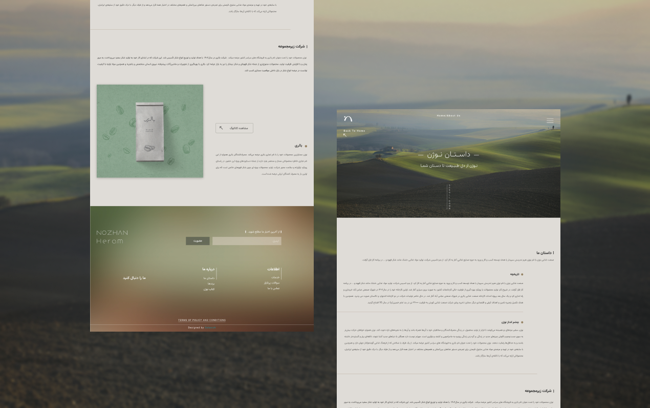 Nozhan Heram Brand Identity Design